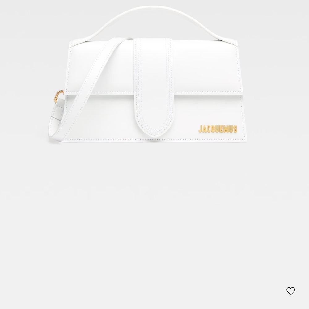 Jacquemus Chic White Bag with Gold Detail